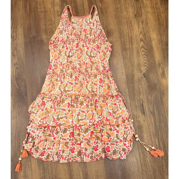 Poupette St. Barth Betty Ruffled Floral Mini Dress Size Large - Picture 5 of 8